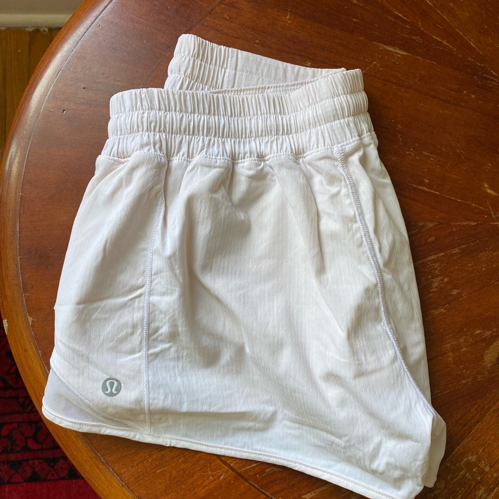 Lululemon White Athletic Shorts size 8